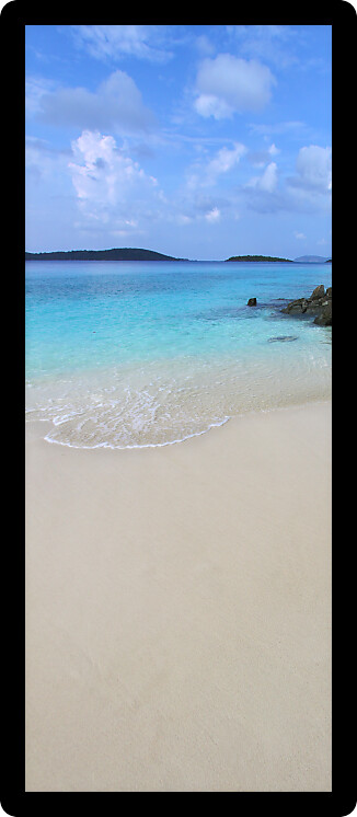 Sunny Caribbean day at Solomon Bay in the US Virgin Islands.