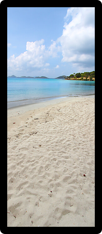 Honeymoon Beach on the island of Saint John in the US Virgin Islands.