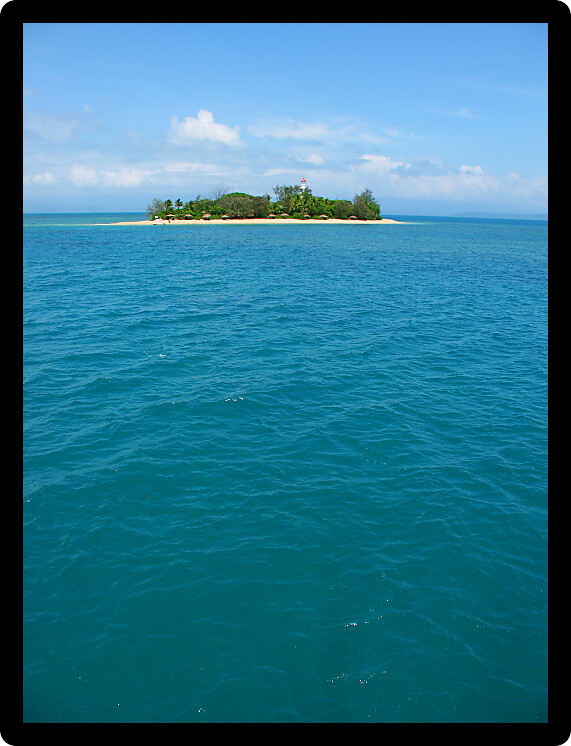 View of the secluded Low Isles in tropical Queensland Australia.