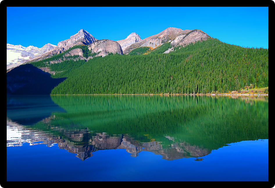 Beautiful scenery at Lake Louise of Banff National Park in Canada.