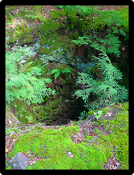 Boston and North Mining Shaft at Porcupine Mountains Wilderness State Park of Michigan.