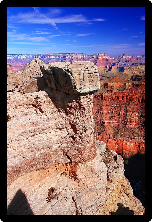 View of the Grand Canyon from the Mather Point in Arizona United States.