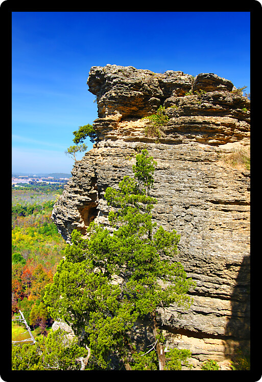 Landscape from Inspiration Point of the Shawnee National Forest in southern Illinois.