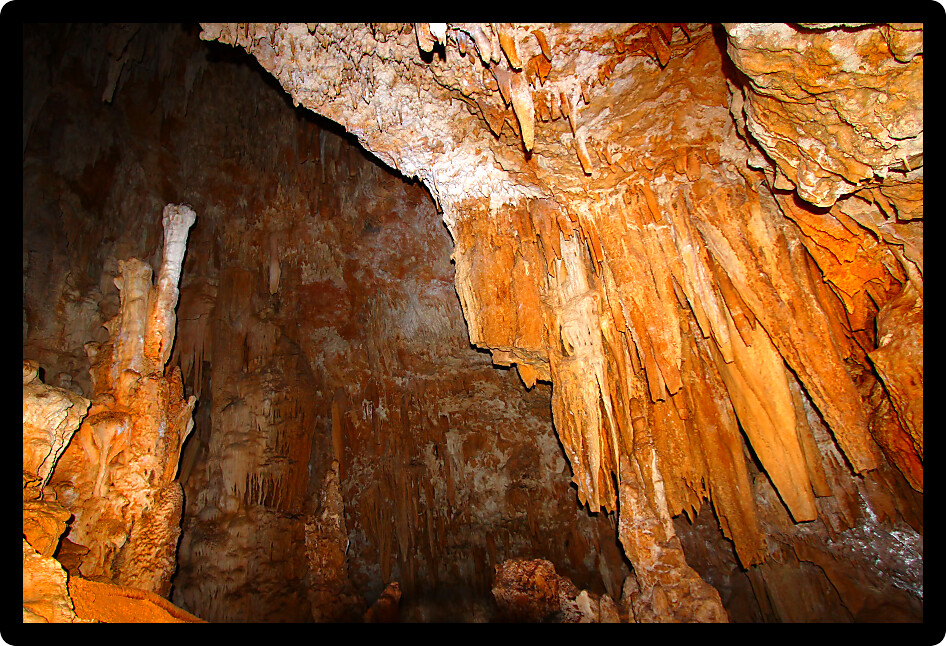 Cave landscape from one of the many caverns of Guajataca Forest Reserve in Puerto Rico.