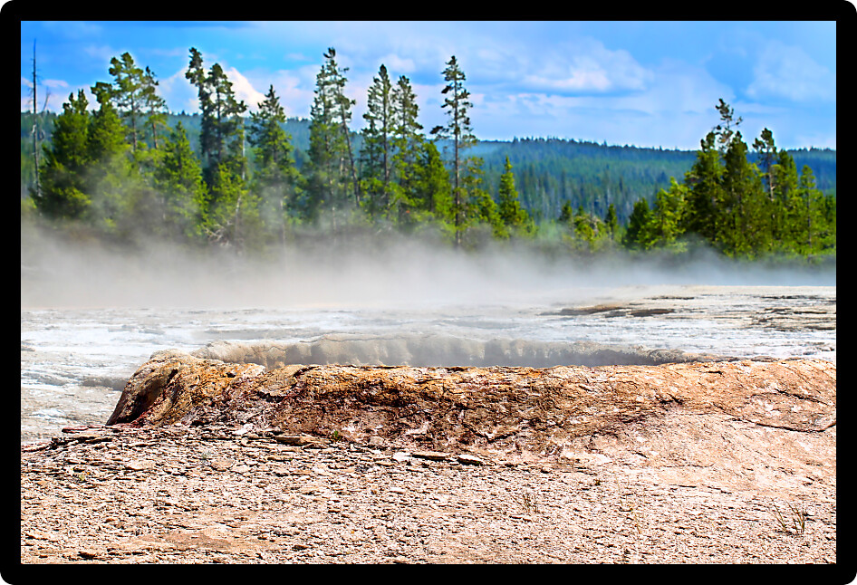Teakettle Spring in the Upper Geyser Basin of Yellowstone National Park.