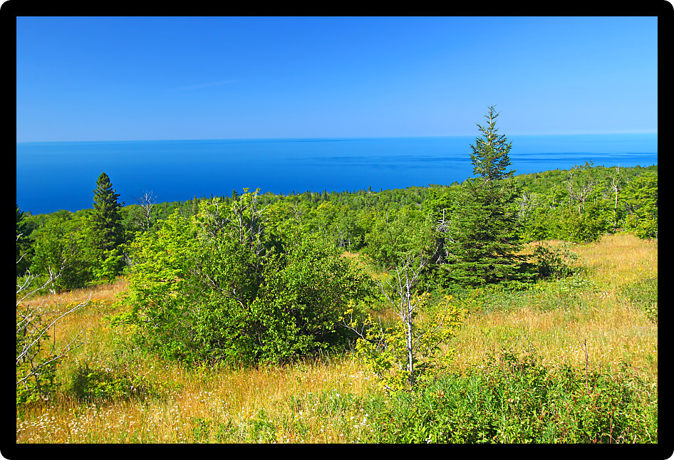 Brockway Mountain is located along the Keweenaw Peninsula of upper Michigan and provides spectacular views of Lake Superior.