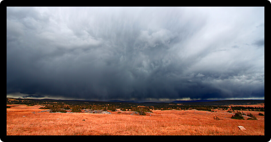 View of the Libby Flats near Snowy Range Pass in the Medicine Bow National Forest of Wyoming.