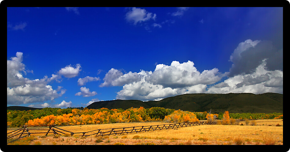 Wyoming country scenery on a beautiful summer day in Albany County.
