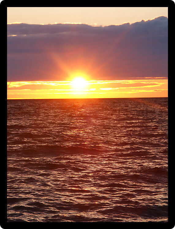 Beautiful sunset over beautiful Lake Superior in northern Michigan.