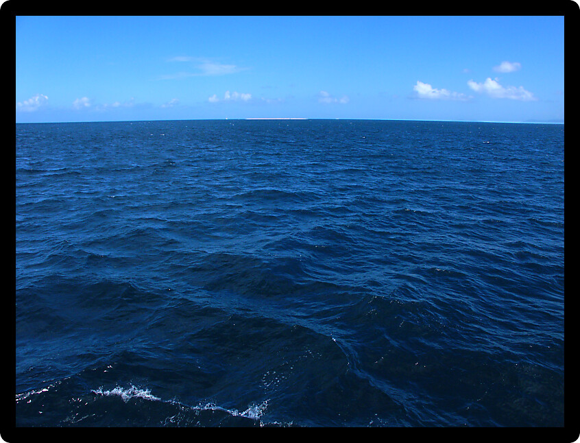 Vastness of the Pacific Ocean off the coast of Queensland Australia.
