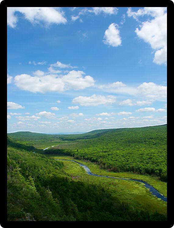 Big Carp River at Porcupine Mountains State Park in Michigans upper peninsula.