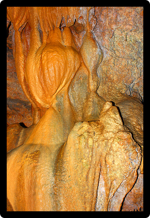 Amazing underground cave formations of Rickwood Caverns in Alabama.