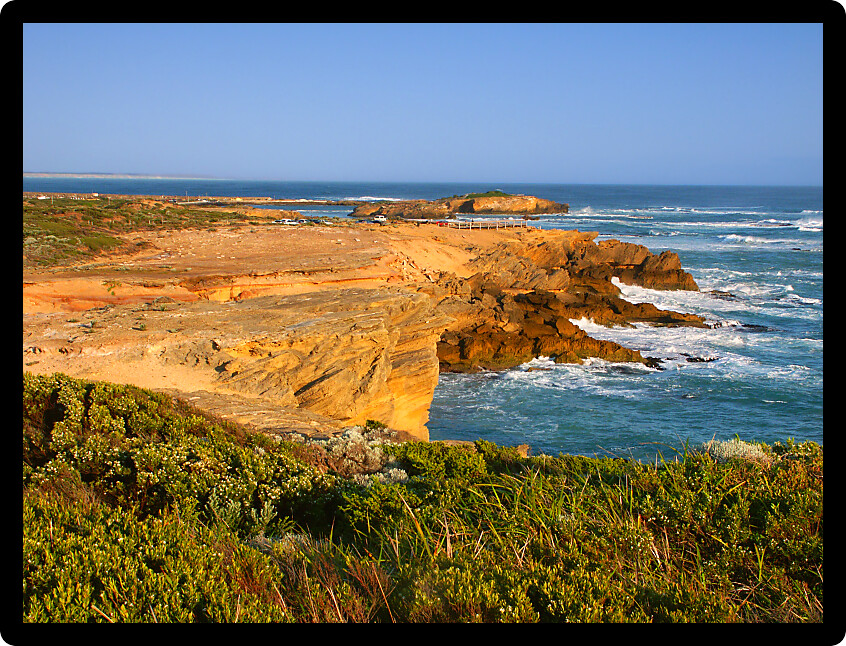 Rocky coastline of southern Australia near Warrnambool Victoria.