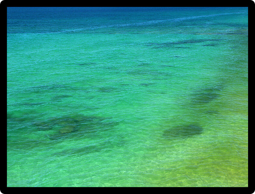 Stunning turquoise waters of Lake Superior at Pictured Rocks National Lakeshore.