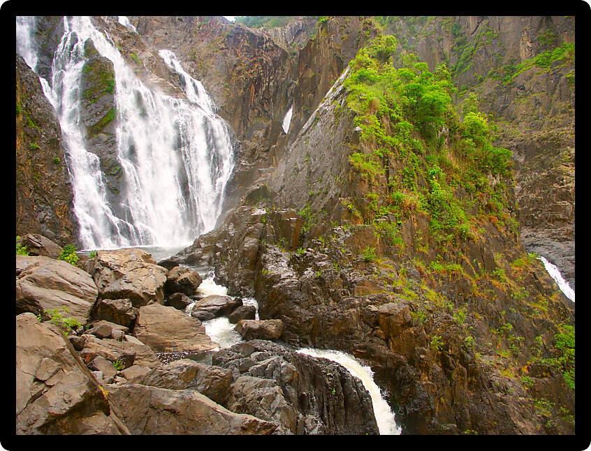 Barron Falls in Barron Gorge National Park of Queensland Australia