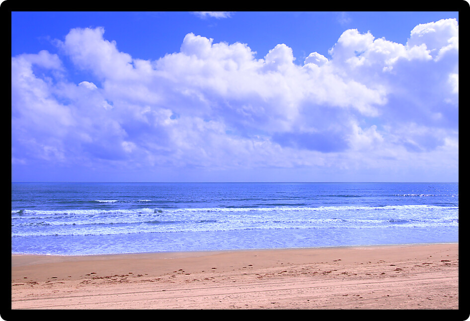 Amazing Ormond Beach along the east coast of Florida.