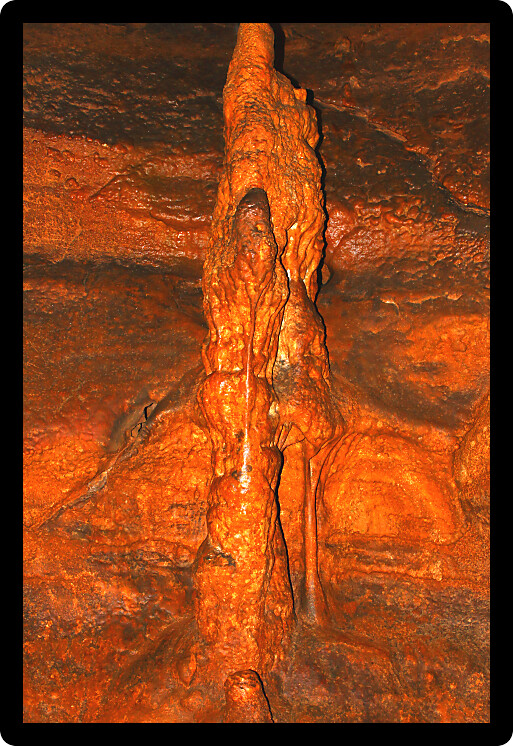 Amazing underground cave formations of Rickwood Caverns in Alabama.