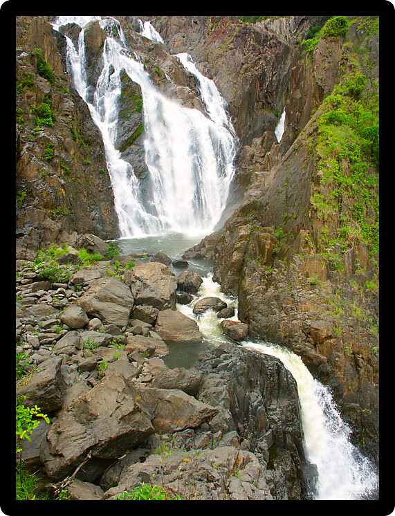 Barron Falls in Barron Gorge National Park Queensland Australia.