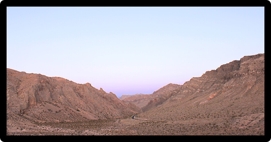 Twilight over Valley of Fire State Park in Nevada.