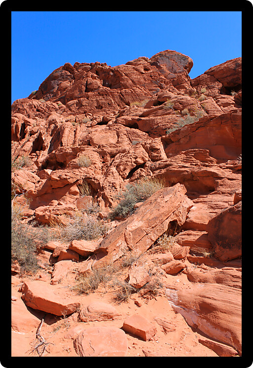 Amazing red rock formations at Valley of Fire State Park in Nevada.