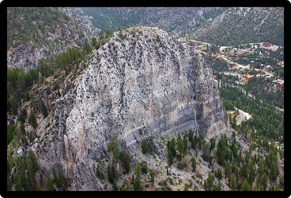 Cathedral Rock seen from Echo Cliff near Mount Charleston Nevada.