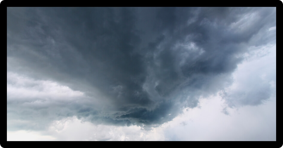 Storm clouds in the skies of central Illinois.