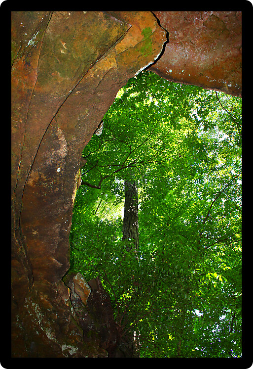 Entrance to Cave Spring along the Natchez Trace Parkway of northern Alabama.