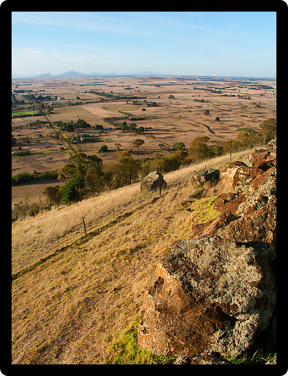 View of the vast landscape of southeastern Australia.