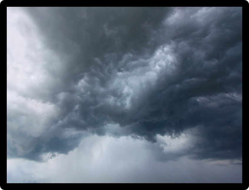Storm clouds in the skies of central Illinois.