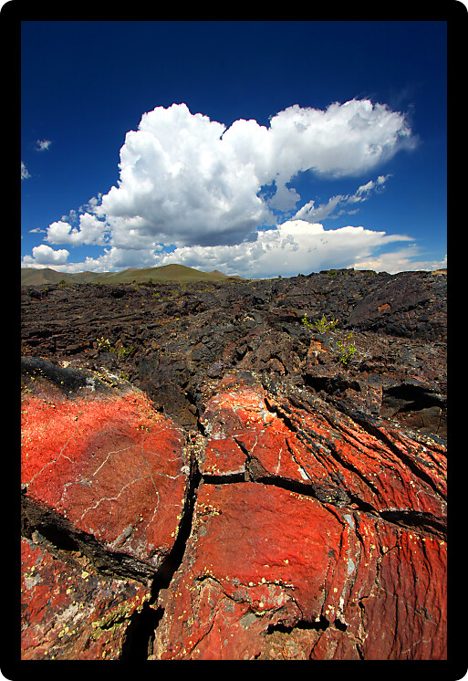 Amazing volcanic landscape at Craters of the Moon National Monument of Idaho.