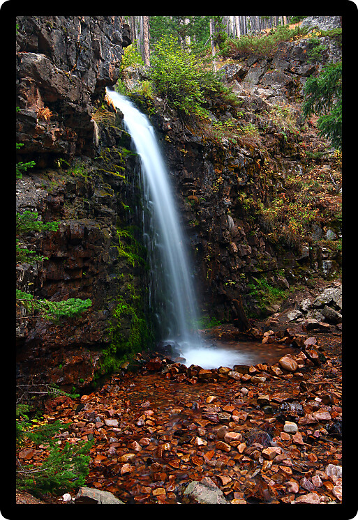 Memorial Falls in the Lewis and Clark National Forest of Montana.