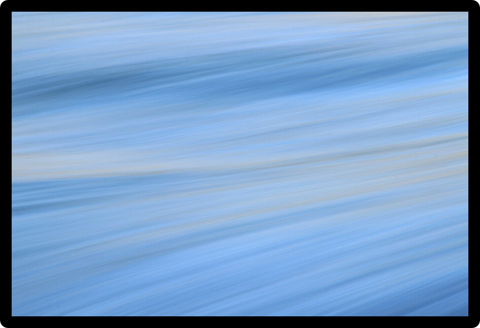 Vivid blue colors reflect off LeHardys Rapids of the Yellowstone River.