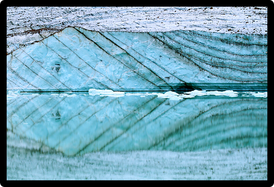 Glacial meltwater from the Angel Glacier in Jasper National Park.