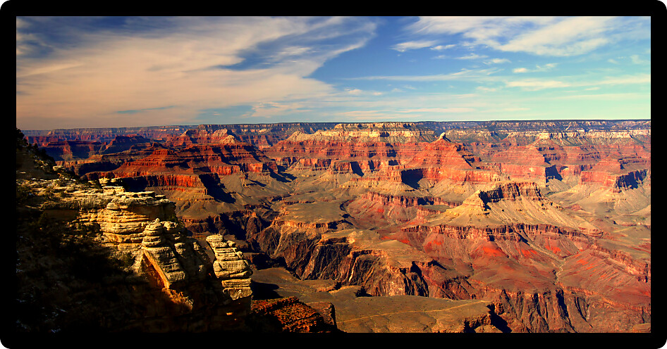 Grand Canyon National Park from Mather Point in the United States.