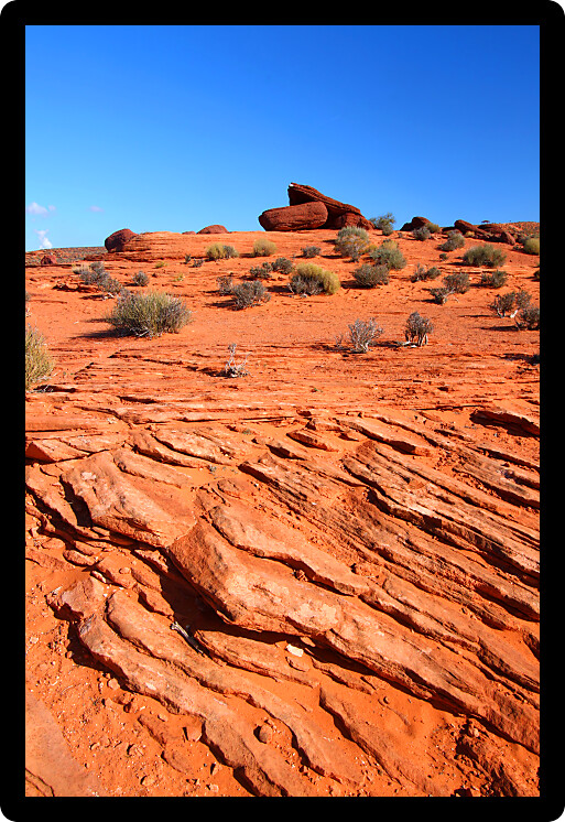 Red rocky landscape of northern Arizona in the United States of America.